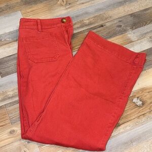 LOFT Red Boot Cut Pants